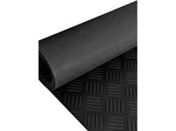 Jardin202 - Estera Antideslizante Suelo Caucho Goma 3mm - Cuadro De Rayas 1x1 Metros | 1x1 Metros ()