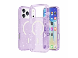 Capa Para Iphone 17 Pro - Estilo Exterminador Do Futuro Com Glitter E Ímã Magsafe