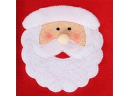 Capa para Garrafa de Vinho Natal Mini Papai Noel Porta Talheres Decor Mesa Festas