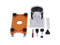 Base Para Roteador De Carpintaria Com Tampa Transparente, Suporte Com Ranura, Ajuste 6‑56mm, Kit De Fixação Para Trimmer De Madeira