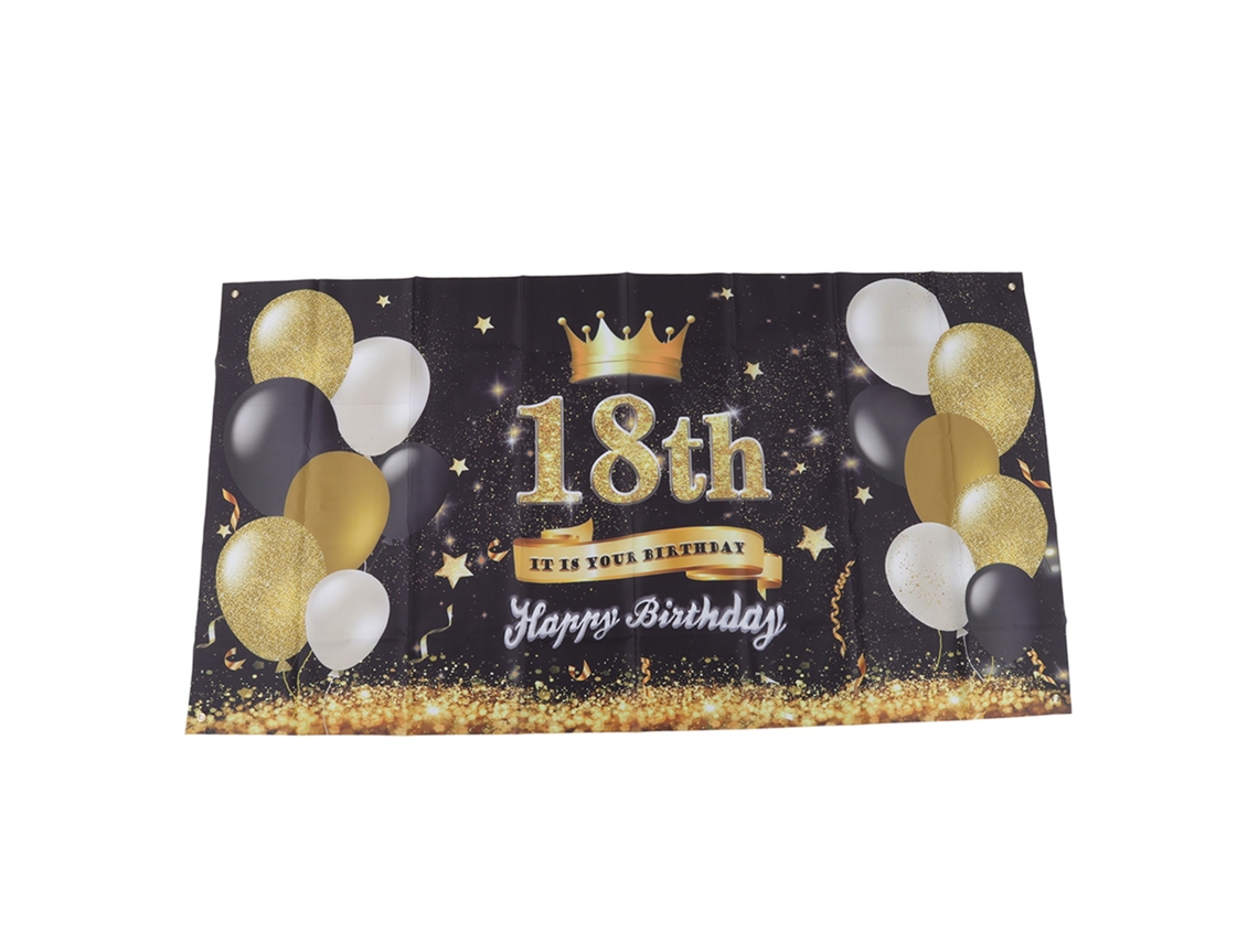 Fundo Aniversário Reutilizável Com 4 Olhos De Gola