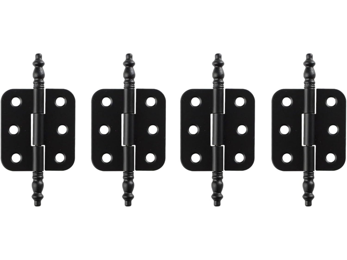Dobradiças Decorativas Com Cabeça Em Formato De Coroa, Ferragens De Ferro Antigo Para Caixas, Armários, Gabinetes