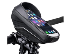 Bolsa de transporte para bicicleta, bolsa de armazenamento para áreas externas adequada para smartphones com menos de 6,8 polegadas de comprimento