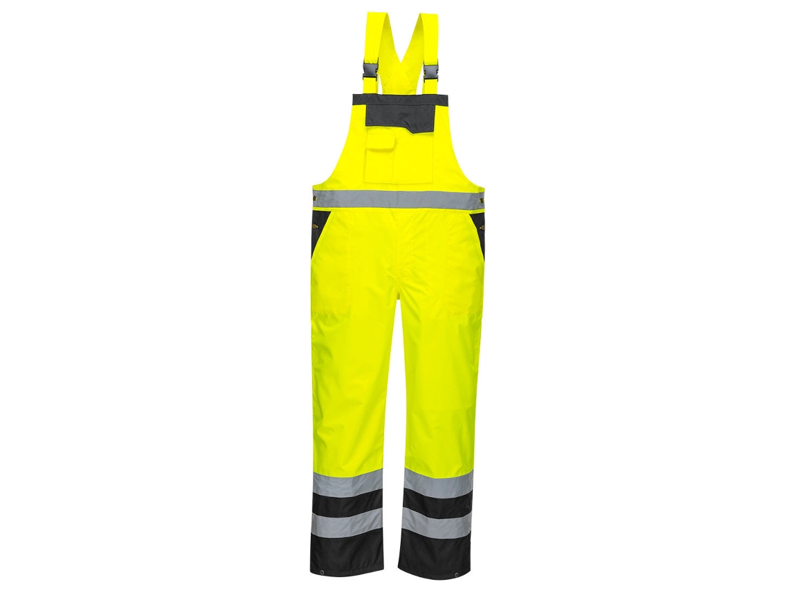Macacões Respiráveis ​​de Alta Visibilidade E Chuva Contrastante Azul Marinho E Amarelo / 5xl