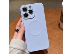 Capa Magsafe Para Iphone 11 Pro Max - Silicone Líquido Com Cor Sólida | Magnética - Lilás Roxo