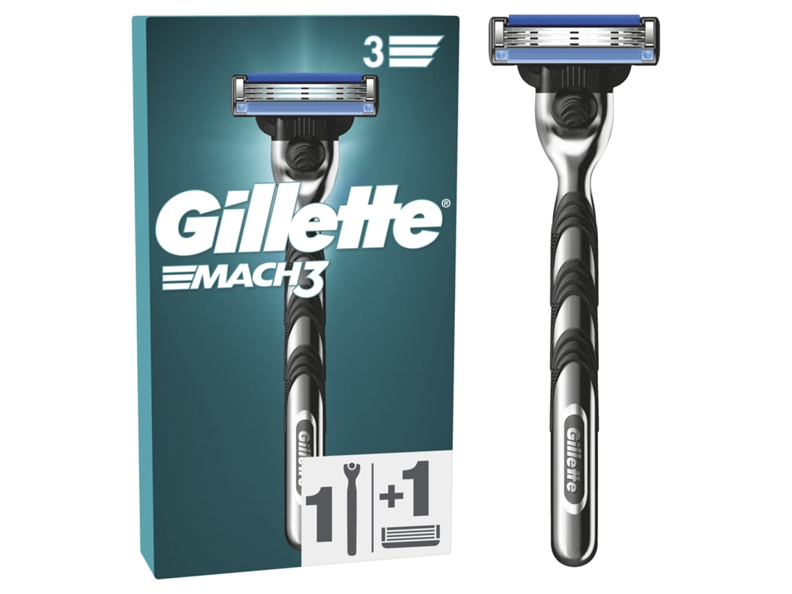 Máquina de Barbear Mach3 com 1 Recarga GILLETTE
