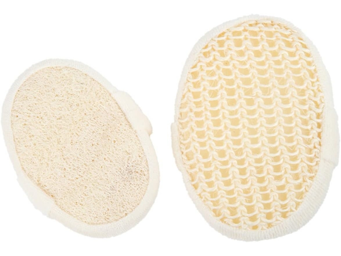 Lurelia Pack De 2 Buchas Vegetais De Banho, Bucha Vegetal E Massagem Suave