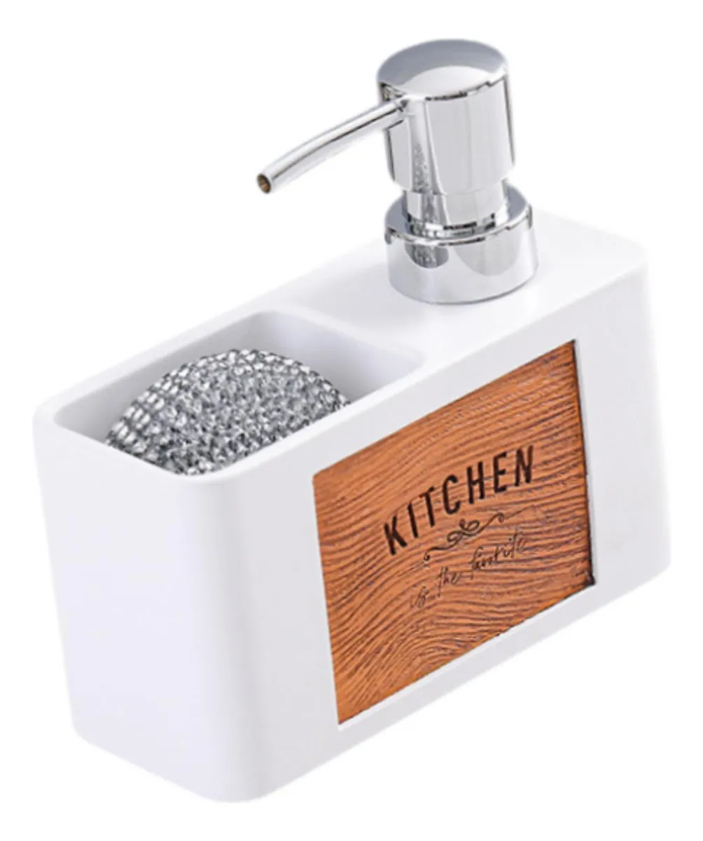 Dispensador De Sabão De Cozinha, Com Suporte Para Esponja,vayotoy