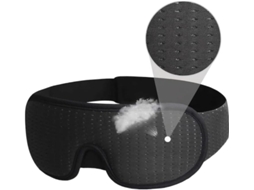 Máscara de Dormir Ergonômica Premium, Feita com Espuma Viscoelástica de Baixa Resiliência de Alta Qualidade e Tecido Macio e Respirável AQUAFORGE