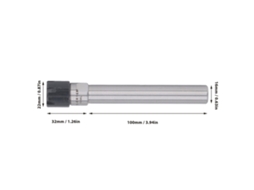 Laxiscreed Vara De Extensão Para Collet Er16m Em Fresadora Cnc Com Chave