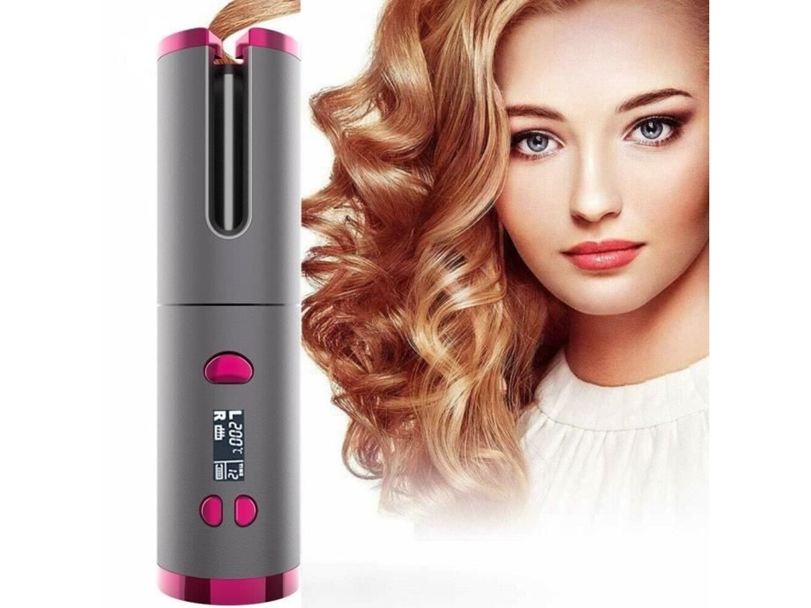 Modelador De Cabelo Automático Sem Fio Com Cerâmica, 150-200°c, Carregamento Usb-aquaforge