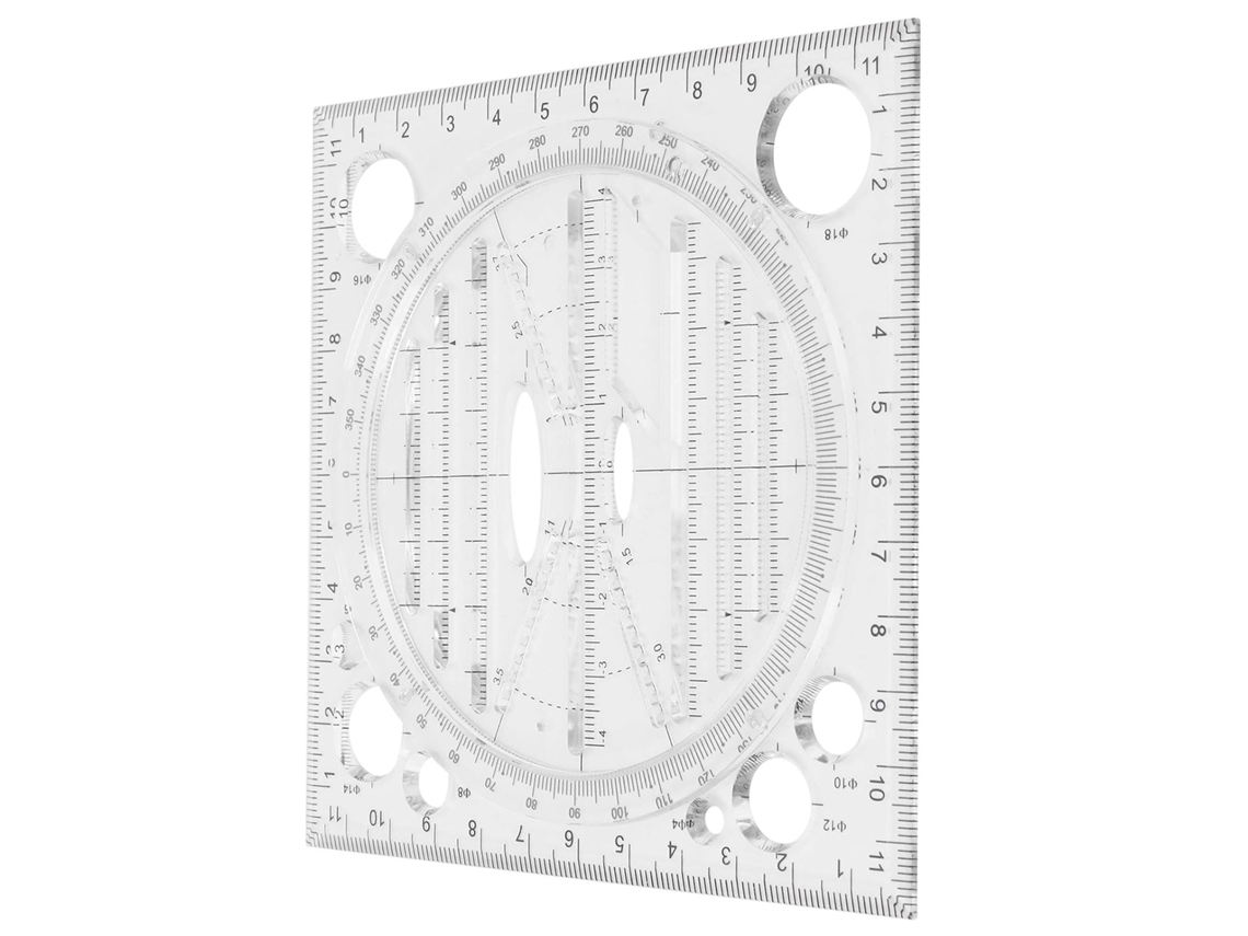 Régua De Desenho Multifuncional Jiawu, Ferramenta De Gabarito Para Design Artístico Em Acrílico E Marcenaria, Ideal Para
