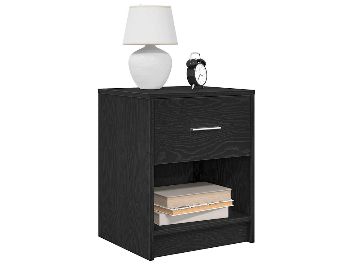 Vidaxl Mesas De Cabeceira 2 Pcs Com Gaveta 40x34x50 Cm Preto