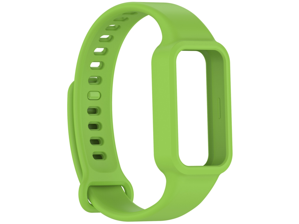 Pulseira De Silicone Para Xiaomi Band 9 Active Verde Fluorescente Panoona
