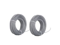 Fio cortador de grama 24m 2.0mm nylon cinza para Bosch Art 24 27 30 36