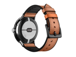 Pulseira Para Google Pixel Watch 4, Couro Pu, 45mm（castanho）czhmart