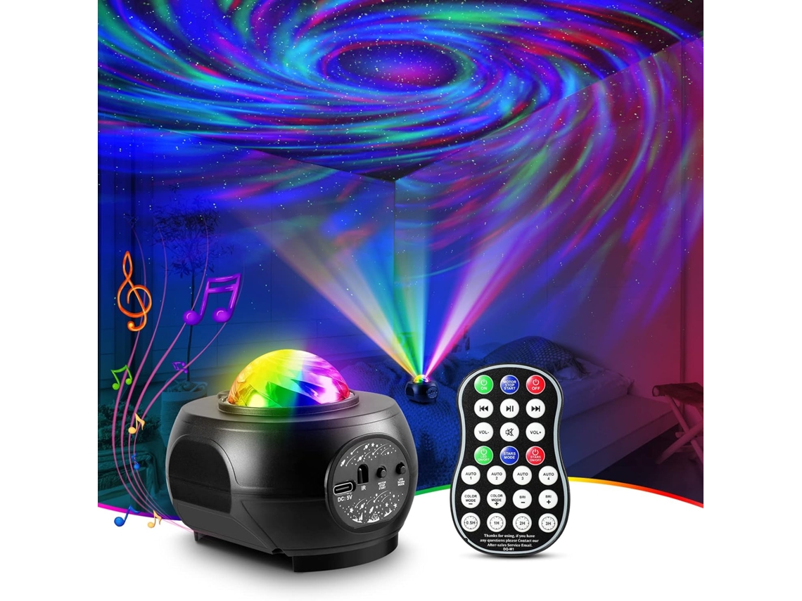 Projetor De Céu Estrelado Com Nebulosas Para Quarto, Projetor De Luzes Galácticas Para Teto, Projetor De Estrelas Com Temporizador E Controle Remoto
