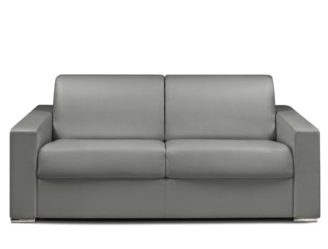 Sofá Cama DUNLOPILLO (194 x 94 x 85 Tamanho Cama: 140 - 159 cm - Pele Sintética - Cinzento)
