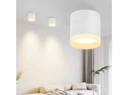 Foco Led De Superfície Foco Branco Redondo Para Teto Foco Pequeno Em Acrílico 5w Para Montagem Em Superfície Nettlife