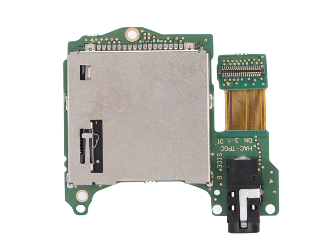 Placa Soquete Cartucho Entrada Áudio 3.5mm Switch Lite