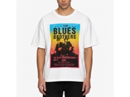 Rockinstone The Blues Brothers Movie Blues Poster White Adult T-shirt Size:s