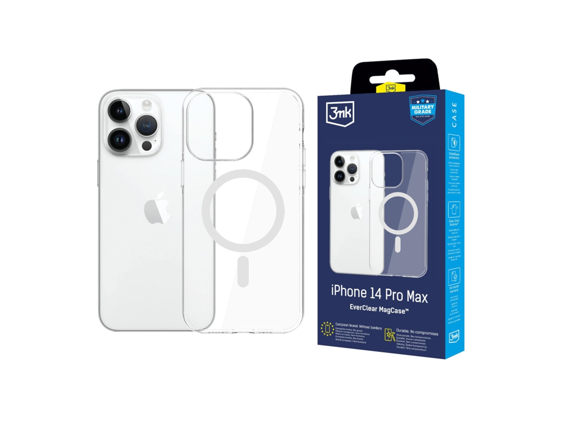 Capa Apple Iphone 14 Pro Max 3mk  Everclear Magcase Transparente