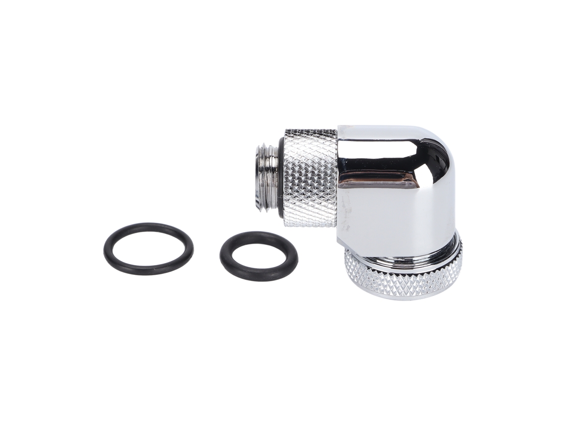 Conector De Tubo Rígido Anti-queda G1/4 Rotativo 360 Graus Para Resfriamento Por Água Prata