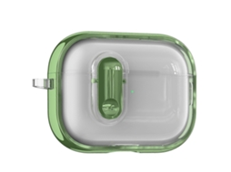 Capa transparente com acabamento eletrogalvanizado para AirPods Pro 2 com Switch. GIECY