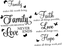 2 Folhas De Adesivos De Parede Decorativos Motivacionais Para Quarto E Sala De Estar Com Frases Inspiradoras.