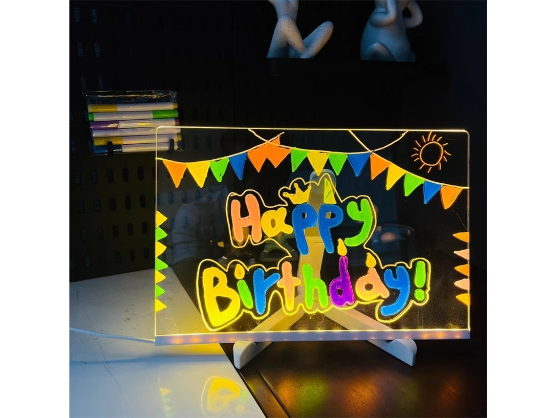 Quadro de Desenho/aviso Led, Luz Noturna BRILVIBERA