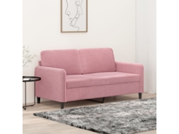 Vidaxl Sofá De 2 Lugares Veludo 140 Cm Rosa