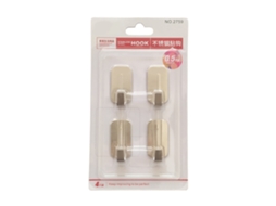 Gancho Parede Sem Buracos Aço Inoxidável Multifuncional 4pcs