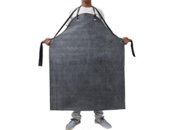 Avental masculino longo, grosso, impermeável e resistente a óleo, ideal para matadouros e fábricas.