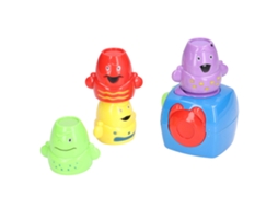 Blocos Magnéticos Coloridos De Empilhamento Para Bebês Brinquedo Educativo Diy Infantil