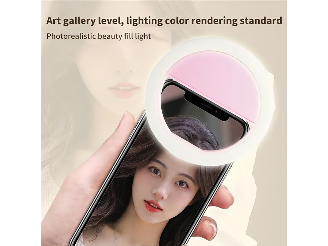 Luz de Contorno Facial Redondo, Lente Grande Angular, Frontal 0,5, Adequada para Ambientes Internos STELASPLEN