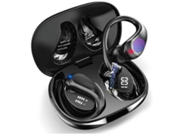 Auriculares Desportivos Sem Fios Bluetooth 5.3 Gancho De Orelha Som Estéreo Cancelamento De Ruído Ipx7 Lurelia
