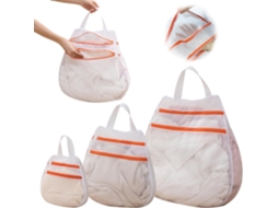 Conjunto de 3 Sacos para Lavar Roupa na Máquina, Sacos Reutilizáveis​​ para Roupa Íntima, Camisetas e Sutiãs BRILVIBERA