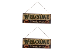 Placa de Boas vindas Girassol Halloween LAXISCREED