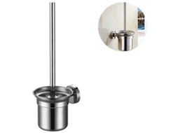 Suporte de Parede para Escova Sanitária em Vidro/Aço Inoxidável AQUAFORGE