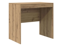 Conjunto 1 Mesa Compacta Vidaxl Castanho Derivados De Madeira (80 X 50 X 76 Cm)