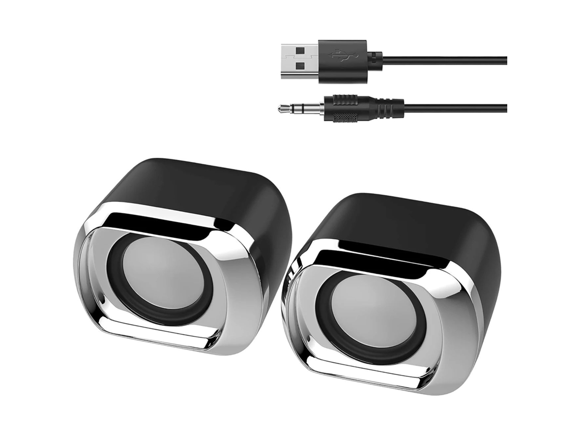 (preto) Controle De Volume Para Alto-falantes De Computador, Interface Usb