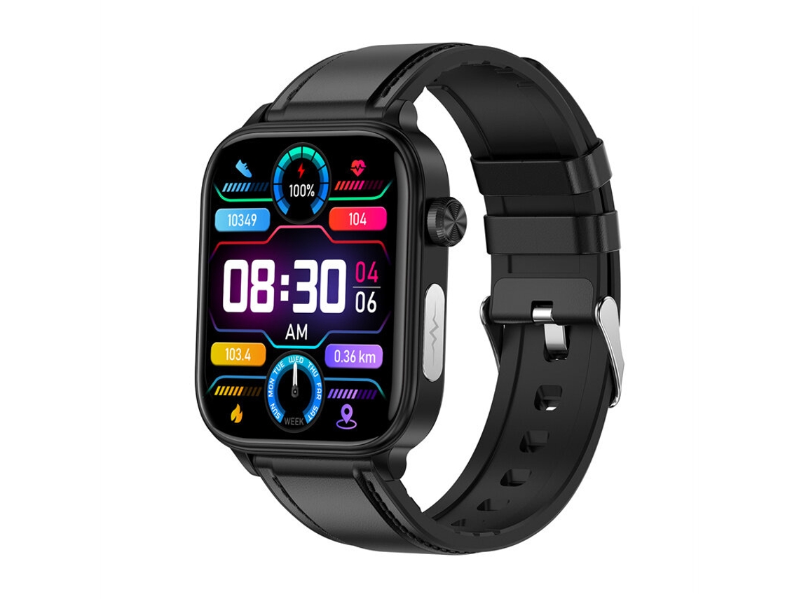 Relógio Inteligente Blue Et570 Com Ecrã Hd De 1,96inch,bluetooth Chamada,ecg,imc,gordura Corporal,monitorização Do Sono,à Prova De Água Ip68 Mdug