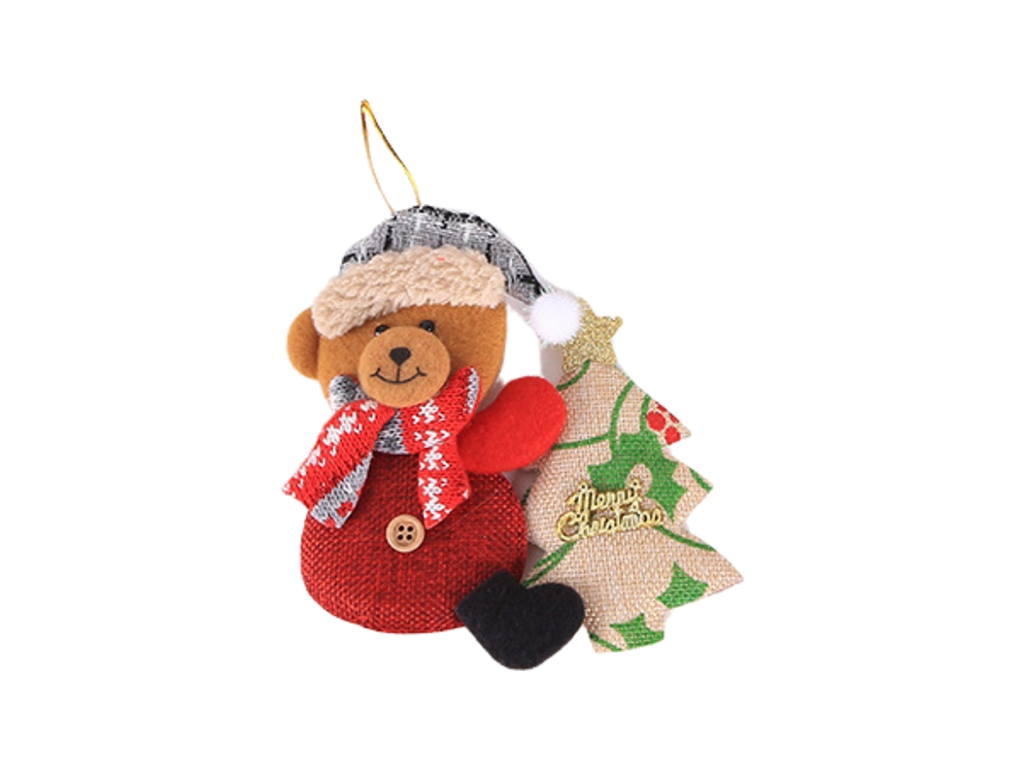 Laxiscreed Urso De Natal Pequeno Com Árvore Para Decoração De Árvore Natalícia