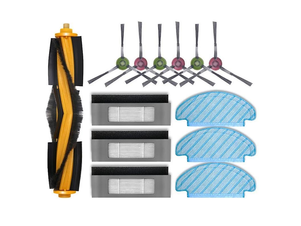 Acessórios de Aspirador Para Deebot Ozmo T8 Hepa Filtro Escova Lateral Principal Esfregão De Pó