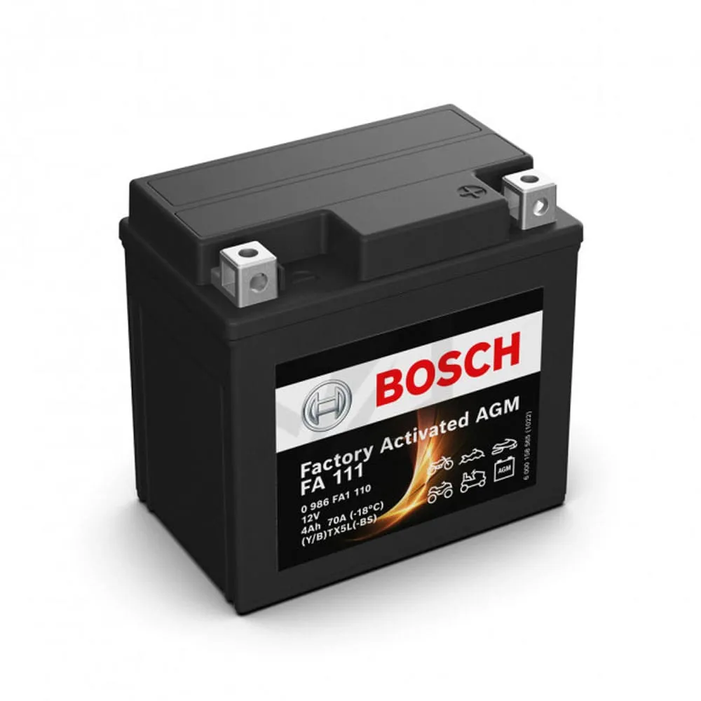 Bateria de Mota BOSCH Fa111 Ytx5L-Bs 12V 4Ah 70A