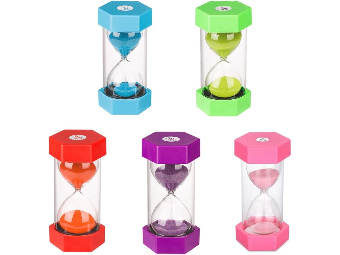 Conjunto De 5 Ampulhetas Infantis, Função Ampulheta