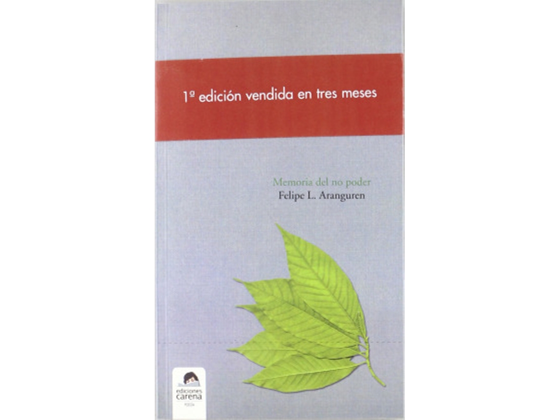 Livro Memoria Del No Poder de López-Aranguren Felipe