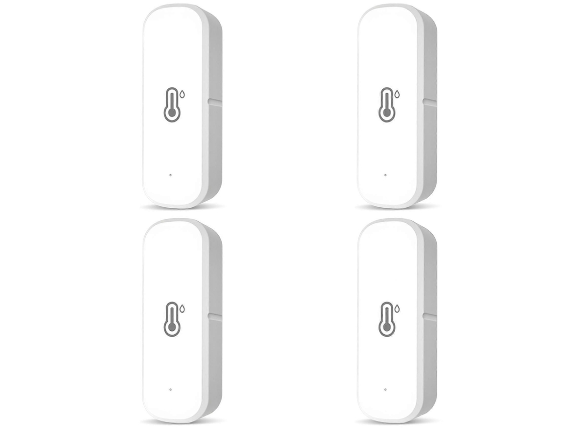 Higrômetro E Termômetro Inteligentes Com 4 Sensores Zigbee De Umidade E Temperatura, Monitoramento Remoto E Alertas Para Casa Inteligente.