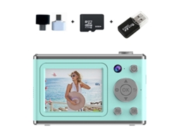 Câmara Digital Tela Ips De 2,4 Polegadas Com Luz De Preenchimento (cartão Verde De 32 Gb) Cuich