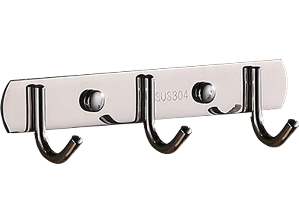 Cabideiro De Aço Inoxidável, Suporte De Parede Para Toalhas, Ganchos Para Casacos